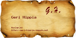Geri Hippia névjegykártya